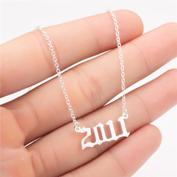 Prime & Pure 9K White Gold Birthyear Necklace 2011 - Prime & Pure