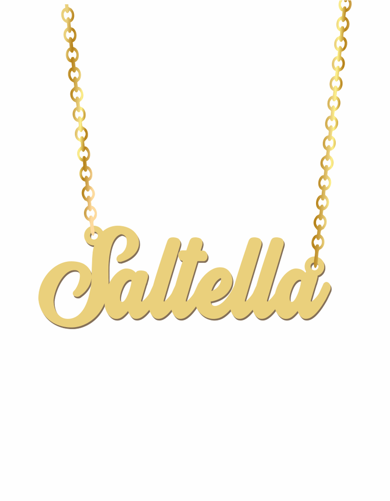 22 Karat Yellow Gold Name Necklace Cinder - Prime & Pure