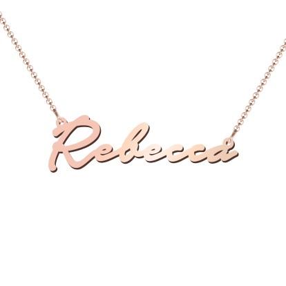 Rose Gold Name Necklace - Prime & Pure