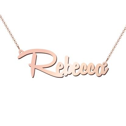 Rose Gold Name Necklace - Prime & Pure