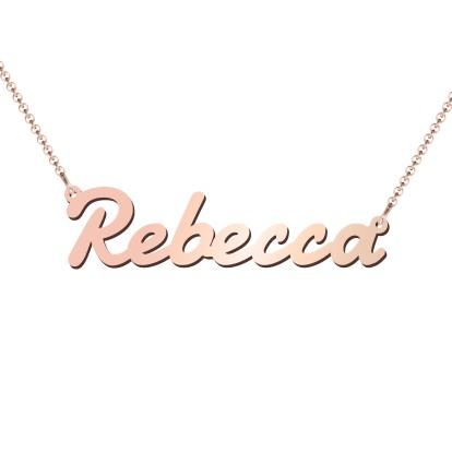 Rose Gold Name Necklace - Prime & Pure