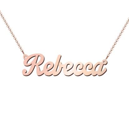 Rose Gold Name Necklace - Prime & Pure