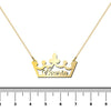 Crown Necklace with Name - Prime & Pure