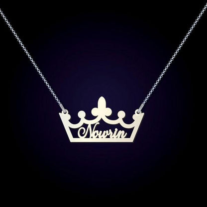 Crown Necklace with Name - Prime & Pure