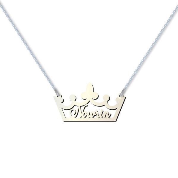 Crown Necklace with Name - Prime & Pure