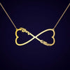 Heart Infinity Two Name Necklace - Prime & Pure