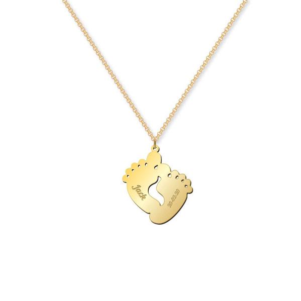 Newborn Feet Necklace - Prime & Pure