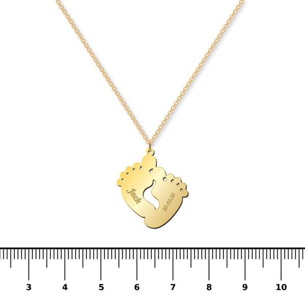 Newborn Feet Necklace - Prime & Pure