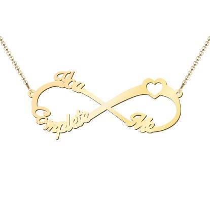 Three Name Infinity Necklace - Prime & Pure