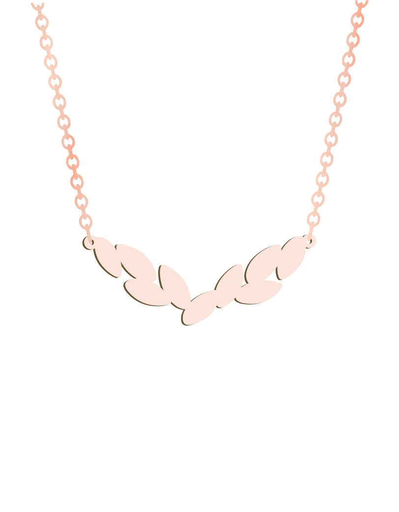 V Leaves Necklace - Prime & Pure