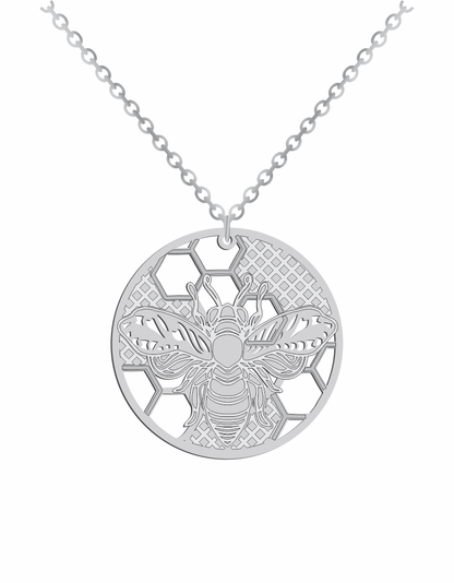 Bee in Circle Necklace - Prime & Pure