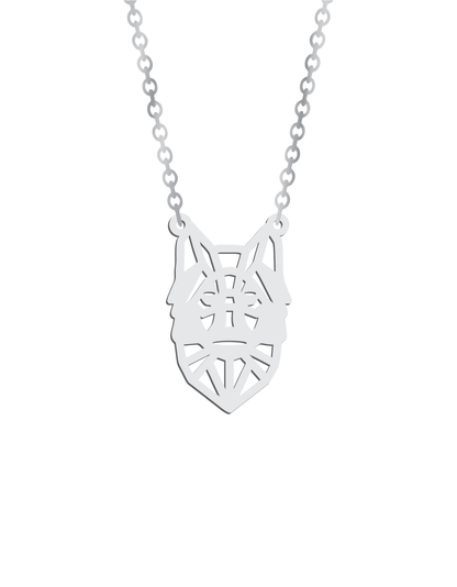 Geometric Wolf Necklace - Prime & Pure