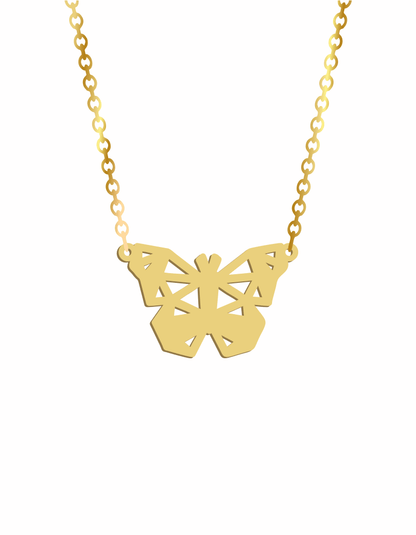 Geometric Butterfly Necklace - Prime & Pure