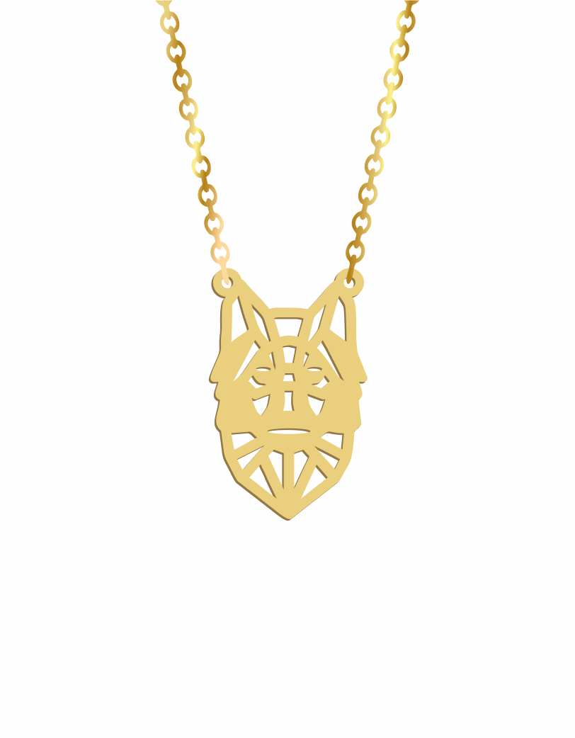 Geometric Wolf Necklace - Prime & Pure