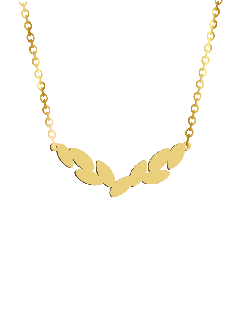 V Leaves Necklace - Prime & Pure