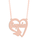 Butterfly Heart Name Necklace - Prime & Pure