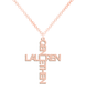 Couples Cross Names Necklace - Prime & Pure