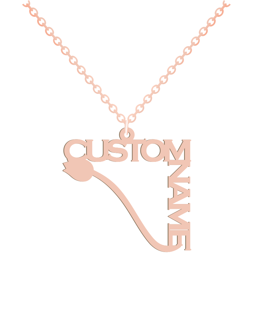 Couples Names with Tulip Necklace - Prime & Pure