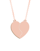 Engraved Couples Heart Names Necklace - Prime & Pure