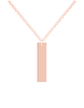 Engraved Vertical Bar Necklace - Prime & Pure