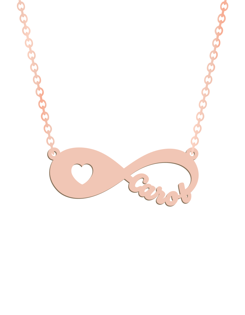 Infinity Heart Name Necklace - Prime & Pure