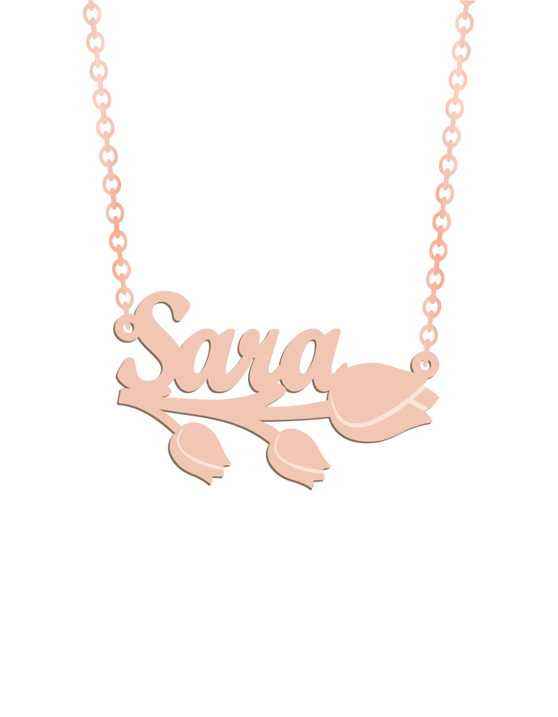 Tulip Name Necklace - Prime & Pure