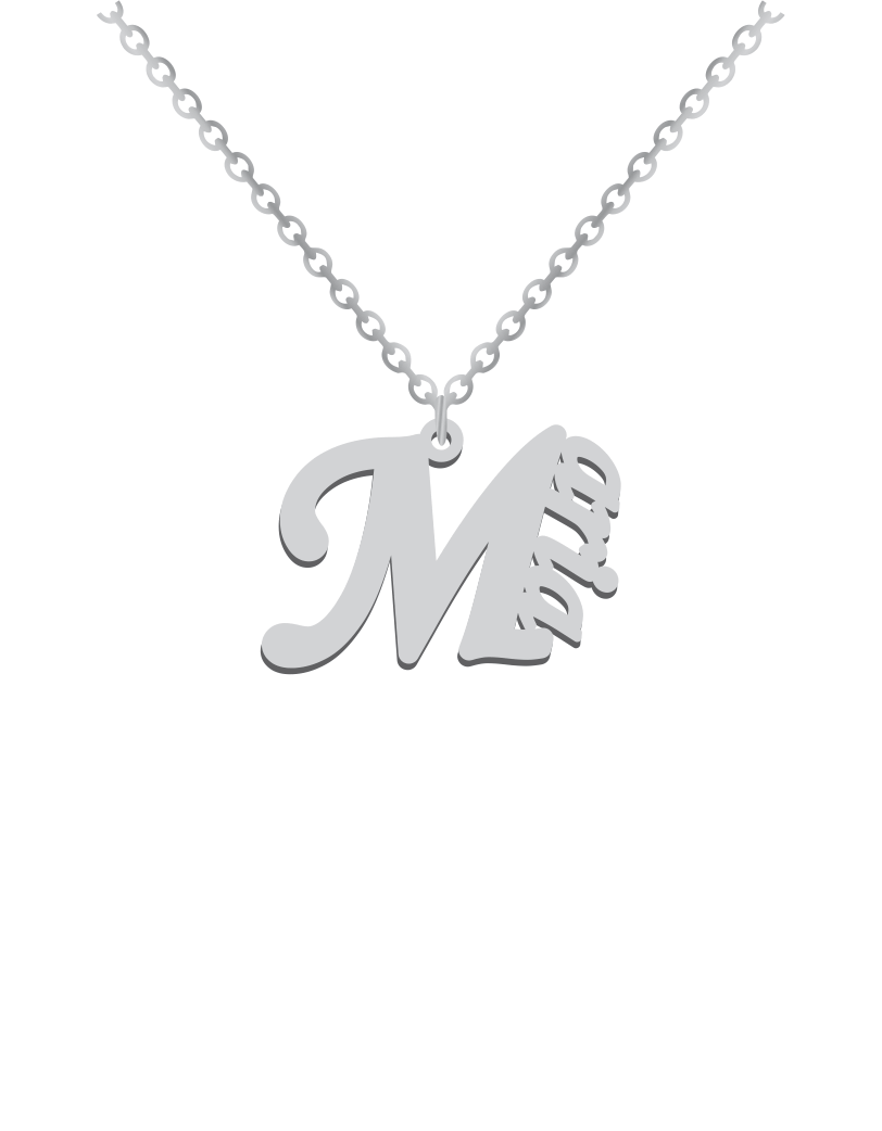 Big Initial Name Necklace - Prime & Pure