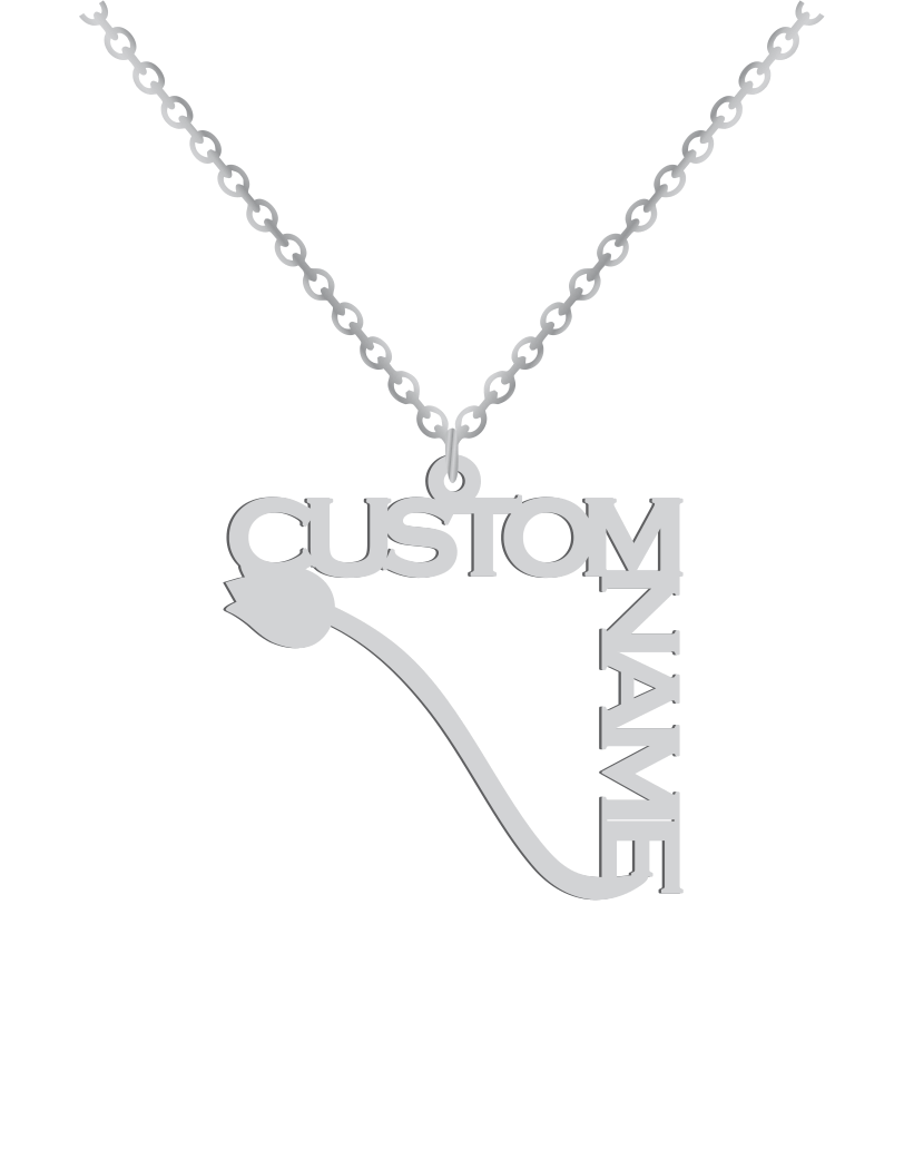 Couples Names with Tulip Necklace - Prime & Pure