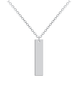 Engraved Vertical Bar Necklace - Prime & Pure