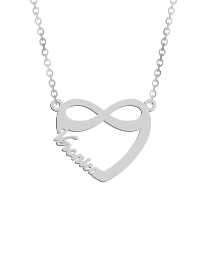 Heart Infinity Name Necklace - Prime & Pure