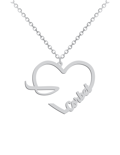 Heart Signature Name Necklace - Prime & Pure