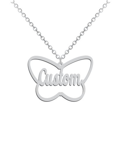 Name in Butterfly Necklace - Prime & Pure