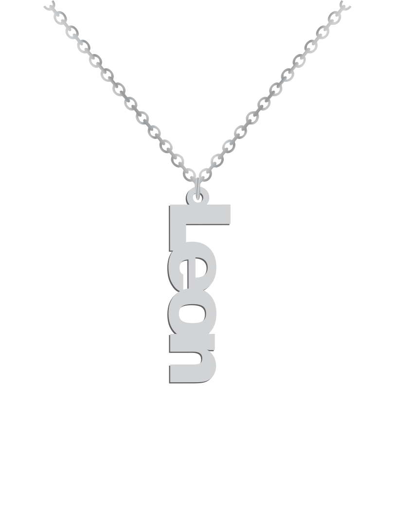 Vertical Name Necklace - Prime & Pure