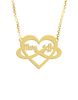 Couples Heart Infinity Names Necklace - Prime & Pure