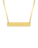 Engraved Name Bar Necklace - Prime & Pure