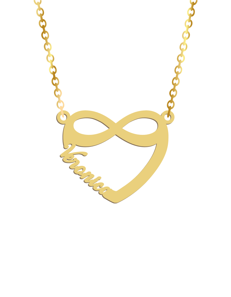 Heart Infinity Name Necklace - Prime & Pure