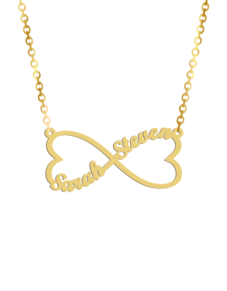 Infinity Of Hearts Names  Necklace - Prime & Pure