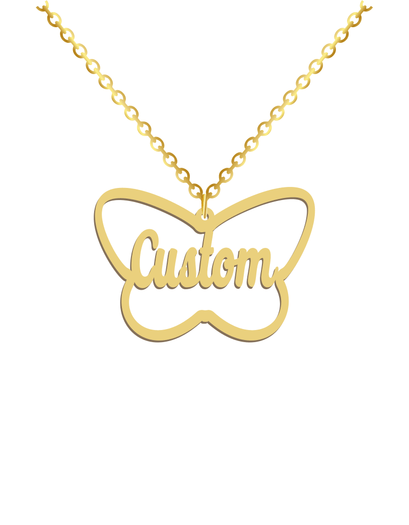 Name in Butterfly Necklace - Prime & Pure