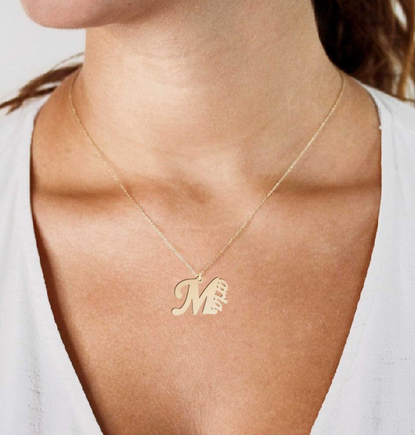 Big Initial Name Necklace - Prime & Pure