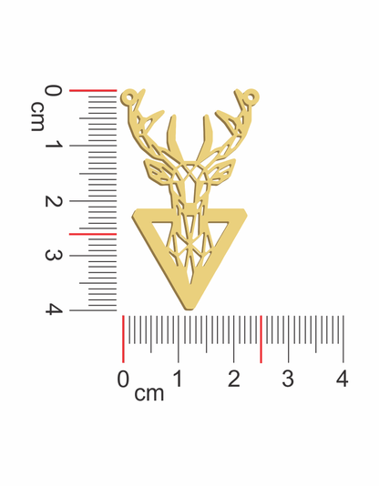 Geometric Deer (1) Necklace - Prime & Pure