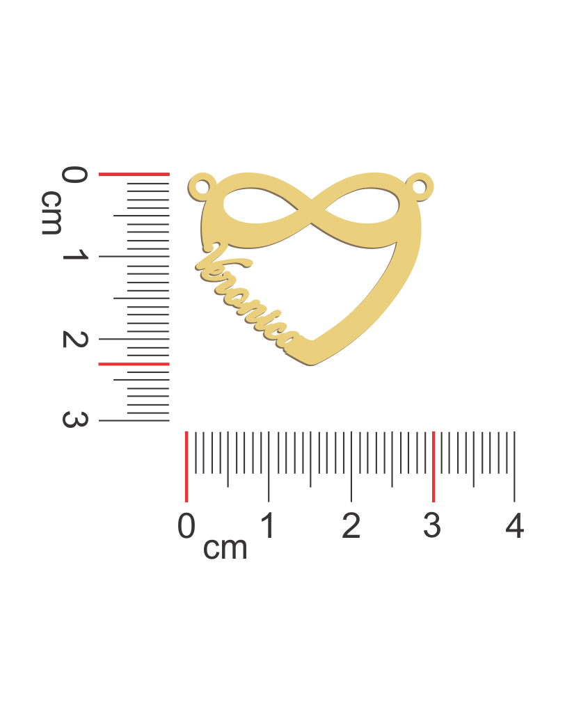 Heart Infinity Name Necklace - Prime & Pure