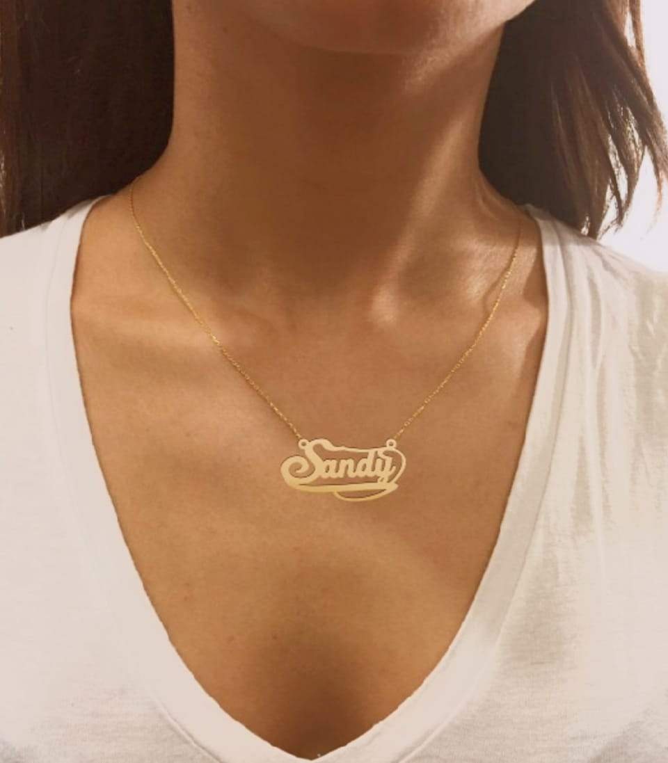 Is my name necklace shop real gold