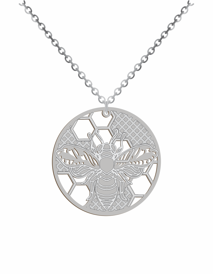 Bee in Circle Necklace - Prime & Pure