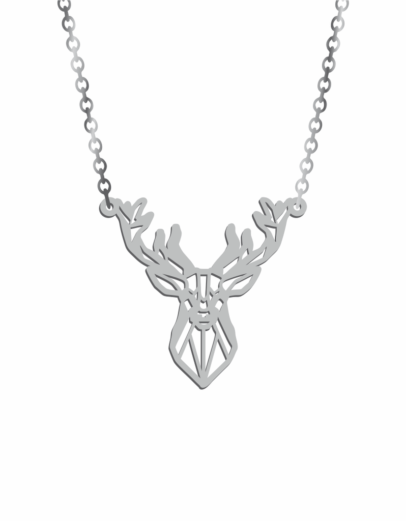 Geometric Deer (2) Necklace - Prime & Pure