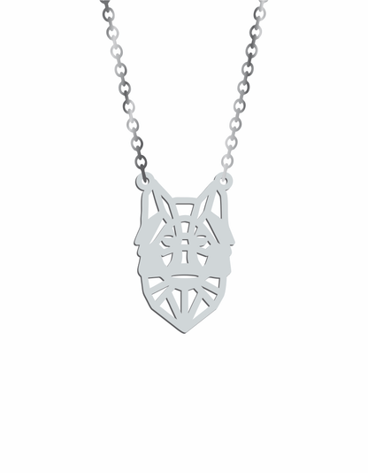 Geometric Wolf Necklace - Prime & Pure