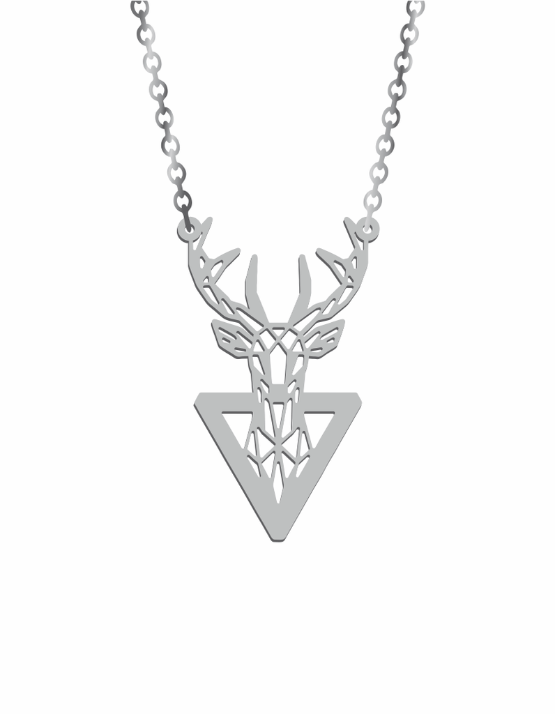 Geometric Deer (1) Necklace - Prime & Pure