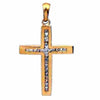 9 Karat Yellow Gold Diamond Cross Pendant - Prime & Pure