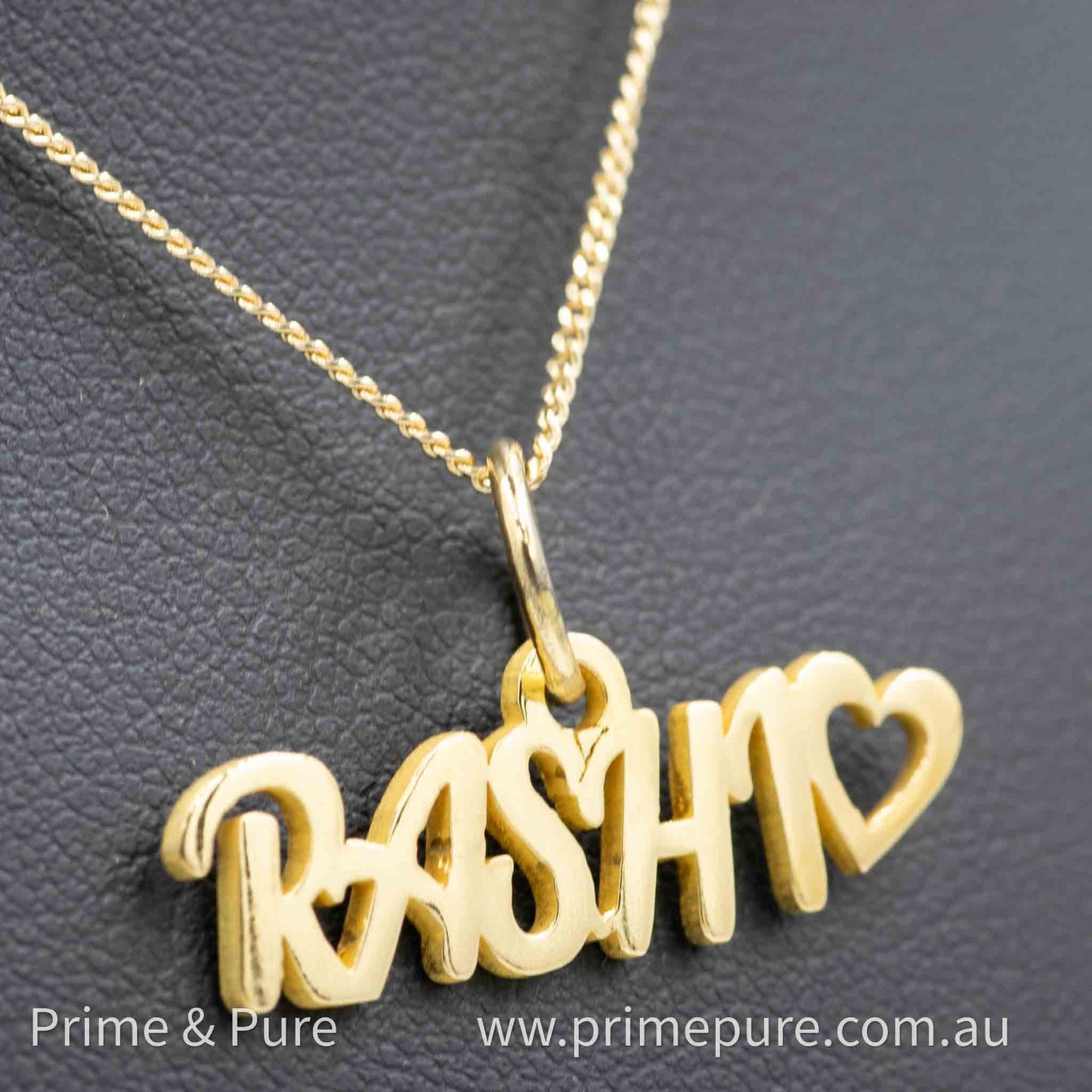 Solid Gold Name Pendant - Prime & Pure