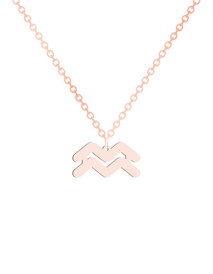 Aquarius Sign Necklace - Prime & Pure