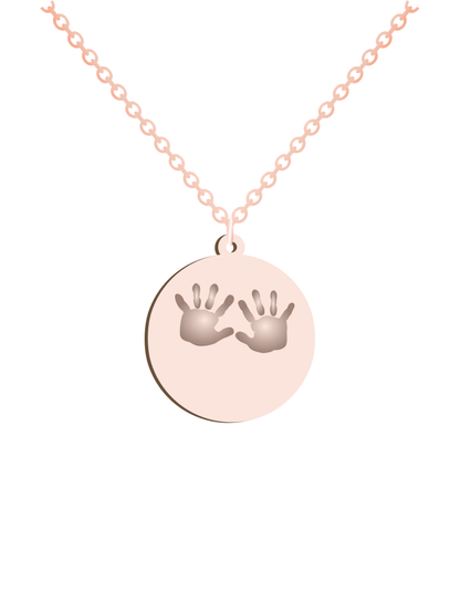 Baby Hands Print Necklace - Prime & Pure